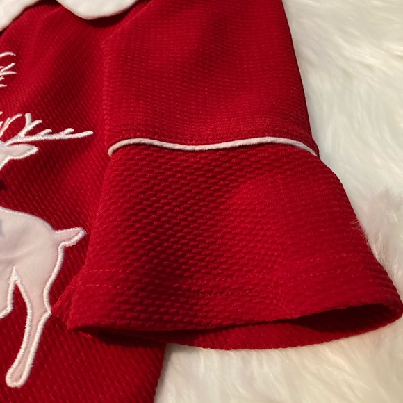 Red Christmas Reindeer top Size 3T - Picture 3 of 6